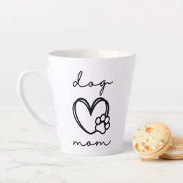 CANECA DE CAFÉ LATTE DOG MOM LATTE MUG