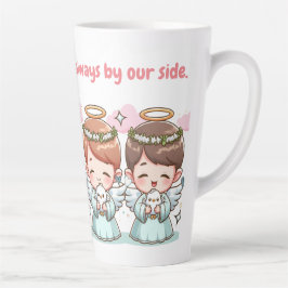 Caneca De Café Latte Dois guardiões celestiais