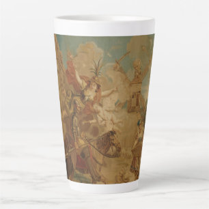 Caneca De Café Latte Dom Quixote Guiado pela Loucura, tapeçaria do sécu