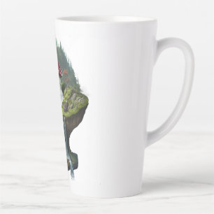 Caneca De Café Latte Domita Amanita Muscaria Forest Mug