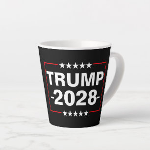 Caneca De Café Latte Donald Trump 2028 Presidente