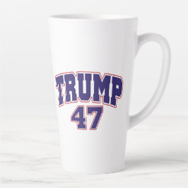 Caneca De Café Latte Donald Trump 47