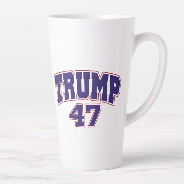 Caneca De Café Latte Donald Trump 47 (Direita)