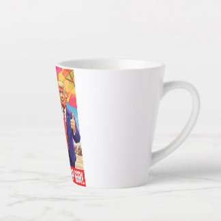 CANECA DE CAFÉ LATTE DONALD TRUMP - EU SOU UMA GAROTA TRUMP