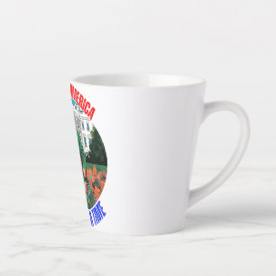 CANECA DE CAFÉ LATTE DONALD TRUMP LIMPAR A AMÉRICA UM SACO POR VEZ