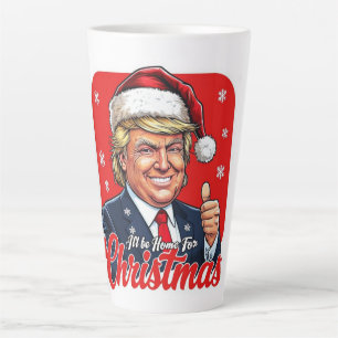 Caneca De Café Latte Donald Trump Natal Papai Noel Art