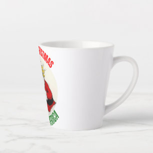 CANECA DE CAFÉ LATTE DONALD TRUMP - ROUBANDO O NATAL, SALVANDO A AMÉRIC