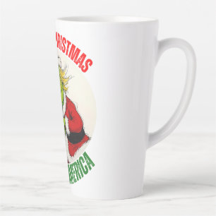 CANECA DE CAFÉ LATTE DONALD TRUMP - ROUBANDO O NATAL, SALVANDO A AMÉRIC