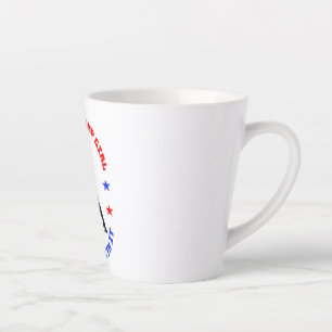 CANECA DE CAFÉ LATTE DONALD TRUMP - SIM, SOU UMA GAROTA TRUMP