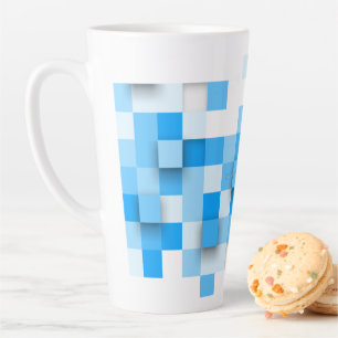 Caneca De Café Latte Dons de gay de abstrato artístico do SlipperyJoe