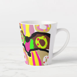 Caneca De Café Latte Donuts divertidos
