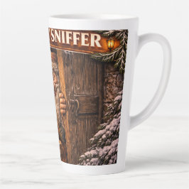 Caneca De Café Latte Doorway Sniffer Icelandic Yule Lad