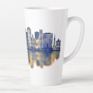 Caneca De Café Latte Dortmund Skyline