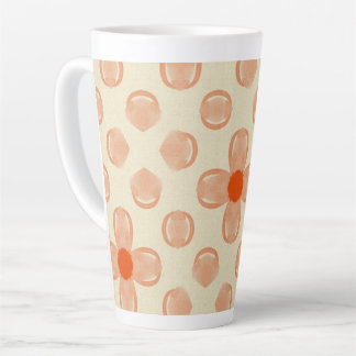 Caneca De Café Latte Dot Florals