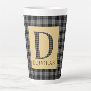 Caneca De Café Latte Douglas Tartan Monograma D 