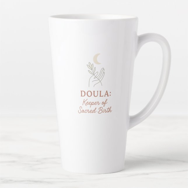 Caneca De Café Latte Doula presente para o Natal ou obrigado de anivers (Direita)