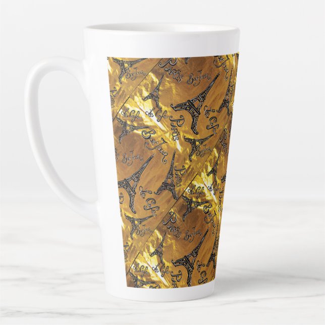 Caneca De Café Latte Dourado (Esquerda)