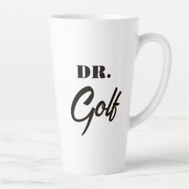Caneca De Café Latte Dr. Golfe Design Divertido para Amantes de Golfe