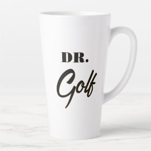 Caneca De Café Latte Dr. Golfe Design Divertido para Amantes de Golfe