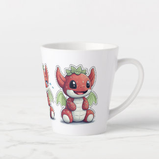 Caneca De Café Latte Dragão, Expressões, Chá ou Morango