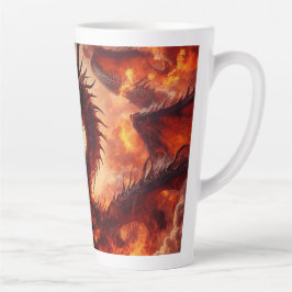 Caneca De Café Latte Dragon Fire