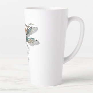 Caneca De Café Latte Dragon Fly Tattoo