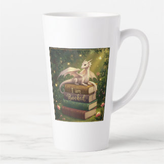 Caneca De Café Latte Dragon on books - Latte Mok