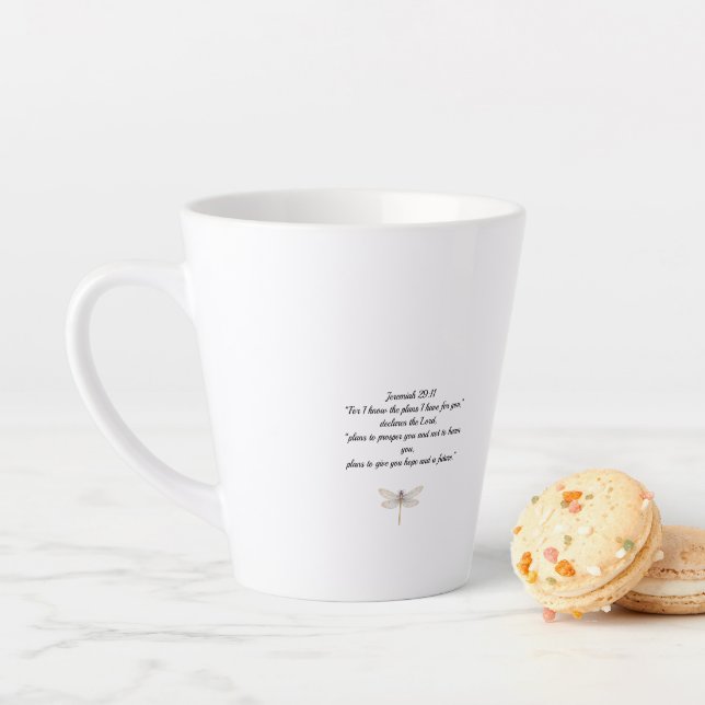 Caneca De Café Latte Dragonfly Latte Mug  (In Situ)