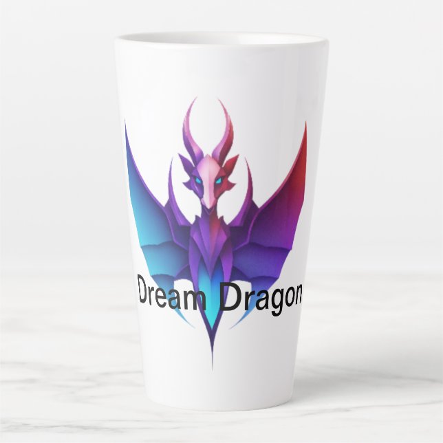Caneca De Café Latte Dreamborn Dragon (Frente)