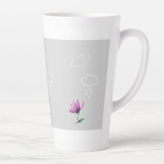 Caneca De Café Latte Dreamy Cloud Design (Direita)