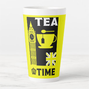 Caneca De Café Latte Drinkers Clássicos de Chá Britânicos