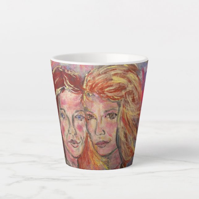 Caneca De Café Latte Duas Irmãs (Frente)