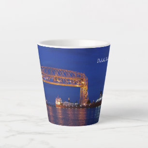 Caneca De Café Latte Duluth Aerial Lift Bridge & John G. Munson
