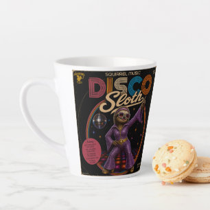 Caneca De Café Latte Duo de Preguiça Disco