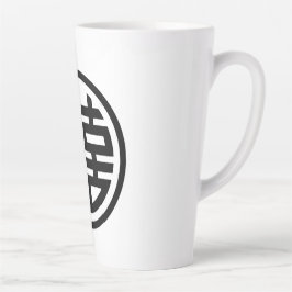 Caneca De Café Latte Dupla felicidade/Lata Branca/Lata Grande