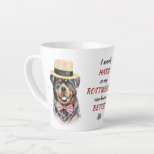 Caneca De Café Latte Duro de trabalho para o meu Rottweiler