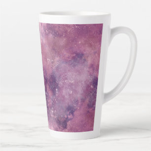 Caneca De Café Latte Dusk Rosa Galaxy Series Design 1