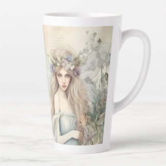 Caneca De Café Latte Dusty Blue Fairy (matching journal available)