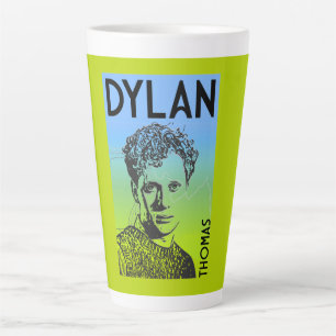 Caneca De Café Latte Dylan Thomas Welsh Poet