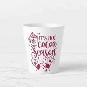 Caneca De Café Latte É a estação de chocolate quente Natal Cacoa