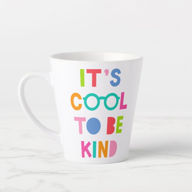 Caneca De Café Latte É Legal ser gentil (Esquerda)