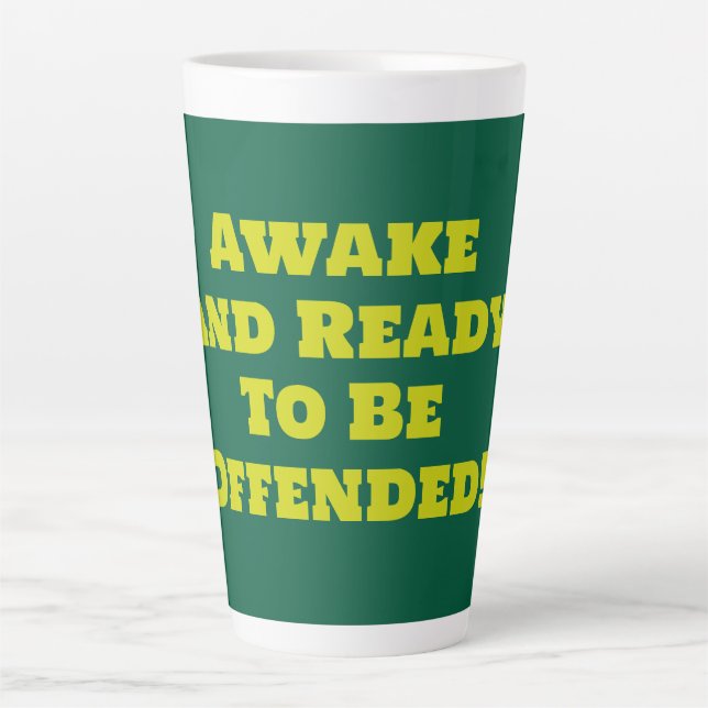 Caneca De Café Latte easily offended (Frente)