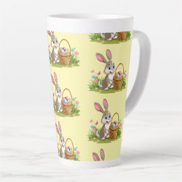 Caneca De Café Latte Easter bunny