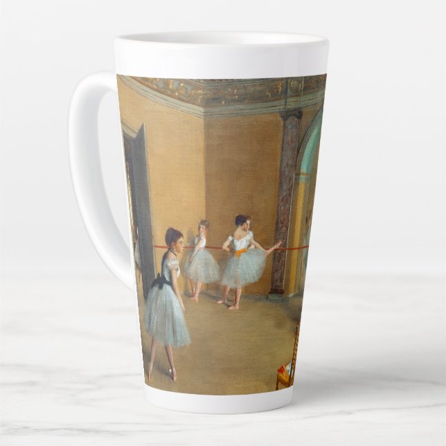 Caneca De Café Latte Edgar Degas A Dança Foyer na Ópera (Ângulo esquerdo)