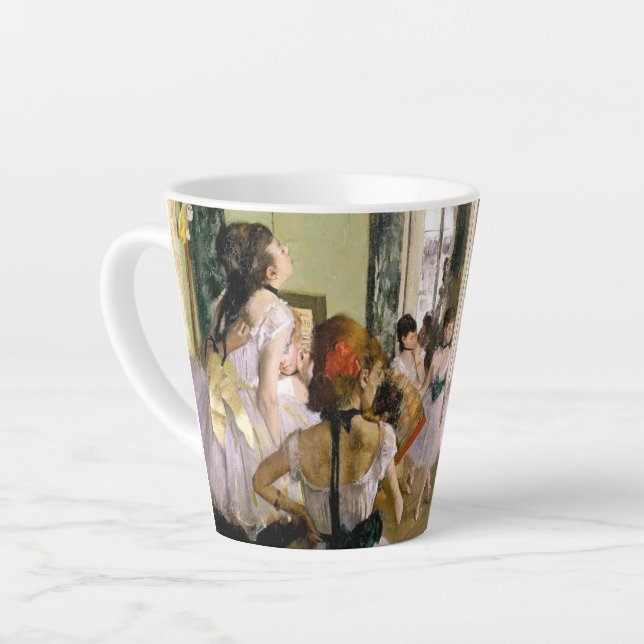 Caneca De Café Latte Edgar Degas Classe de Dança (Ângulo esquerdo)