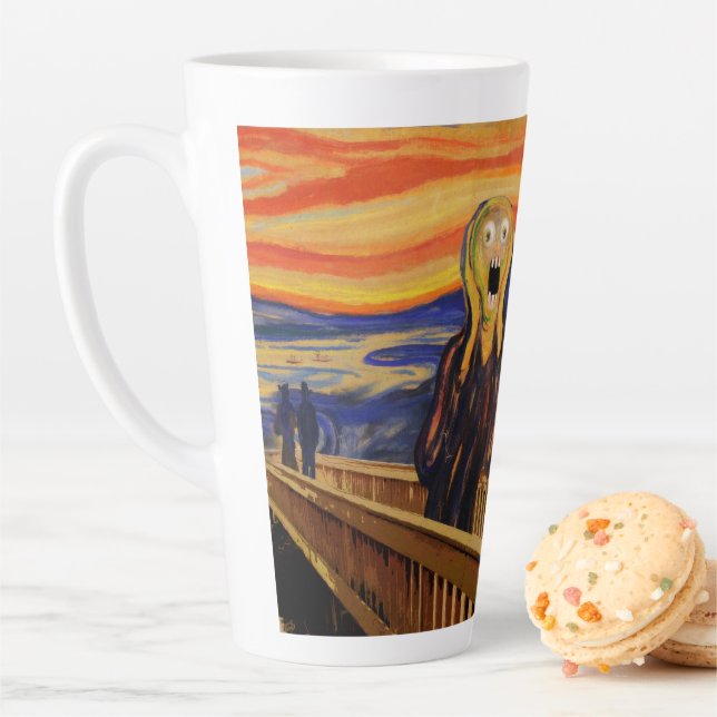 Caneca De Café Latte Edvard Munch The Scream Freaked Out (In Situ)