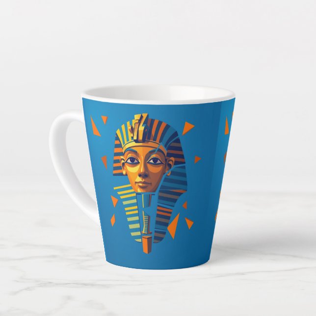 Caneca De Café Latte Egyptian art (Ângulo esquerdo)