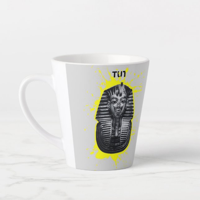 Caneca De Café Latte Egyptian art #civilization #Cairo  #GEM (Esquerda)