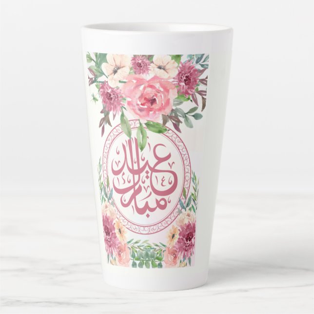 CANECA DE CAFÉ LATTE EID AL ADHA ARABIC GREETING MUG (Frente)
