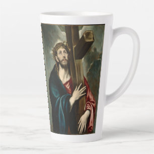 Caneca De Café Latte El Greco - Carregando Cristo Da Cruz